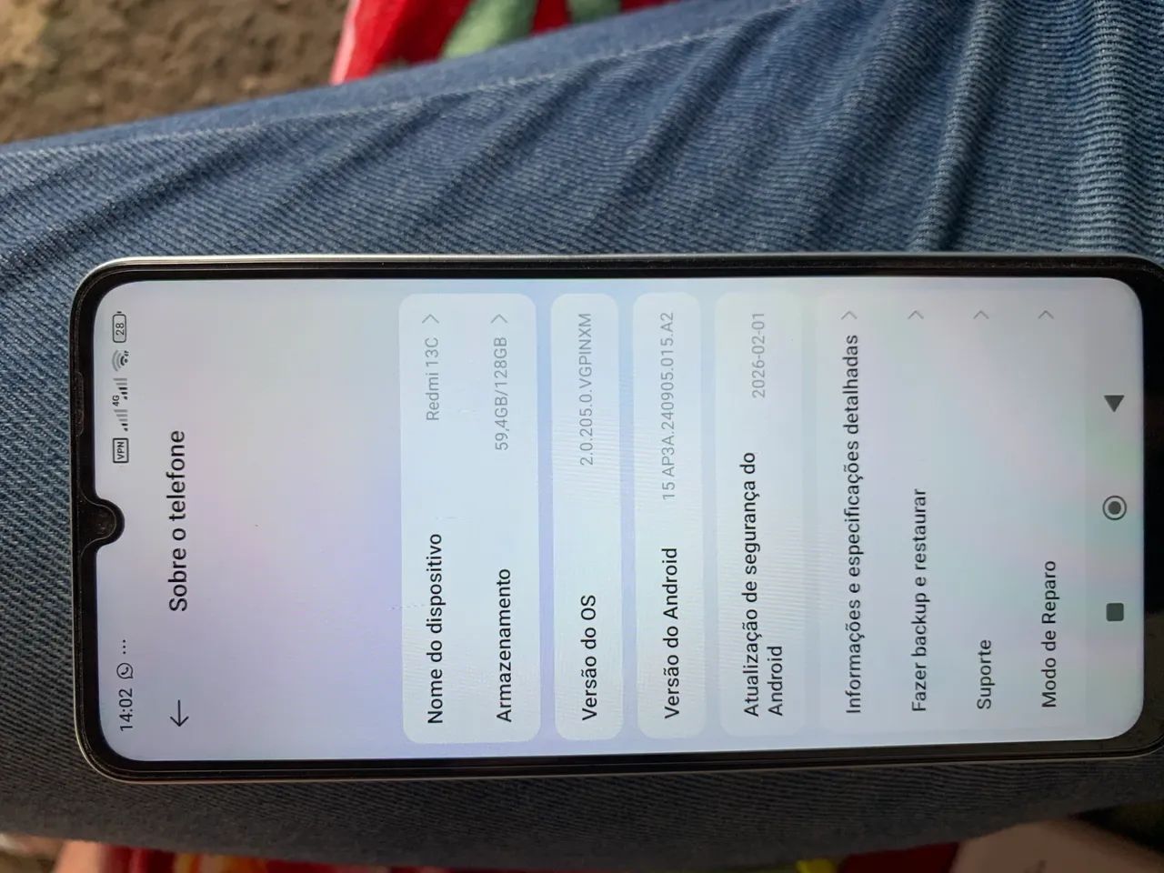Redmi 13c 128gb / 8gb ram / único dono - Foto 3