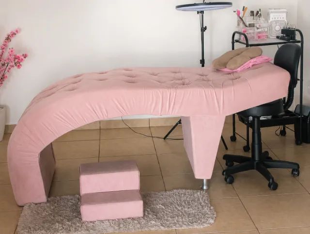 Maca usada Maca rosê para estética + escada de apoio + Capa 