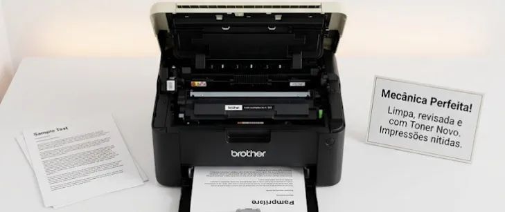 Impressora Brother HL 1202 Laser USB Monocromática  - Foto 3