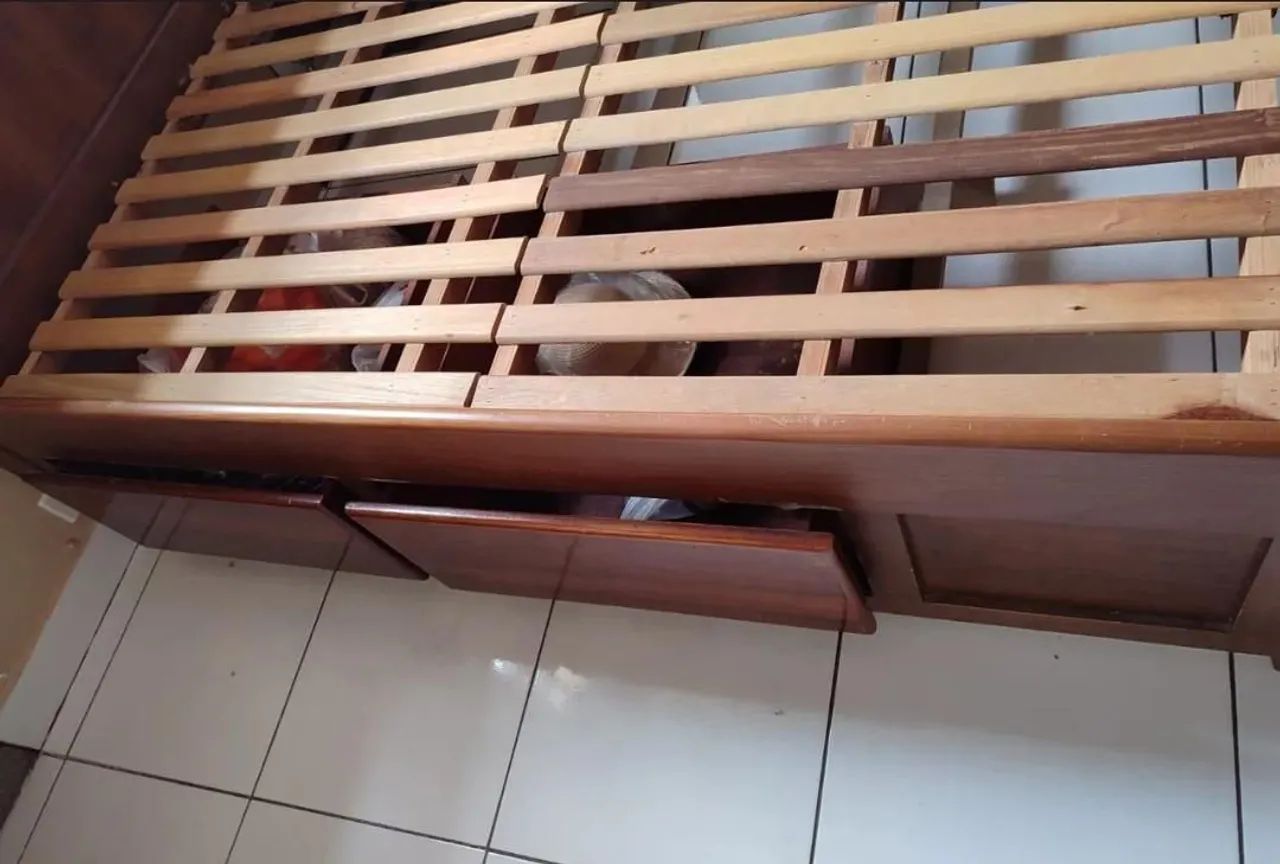 Cama Casal Madeira Maciça  - Foto 3