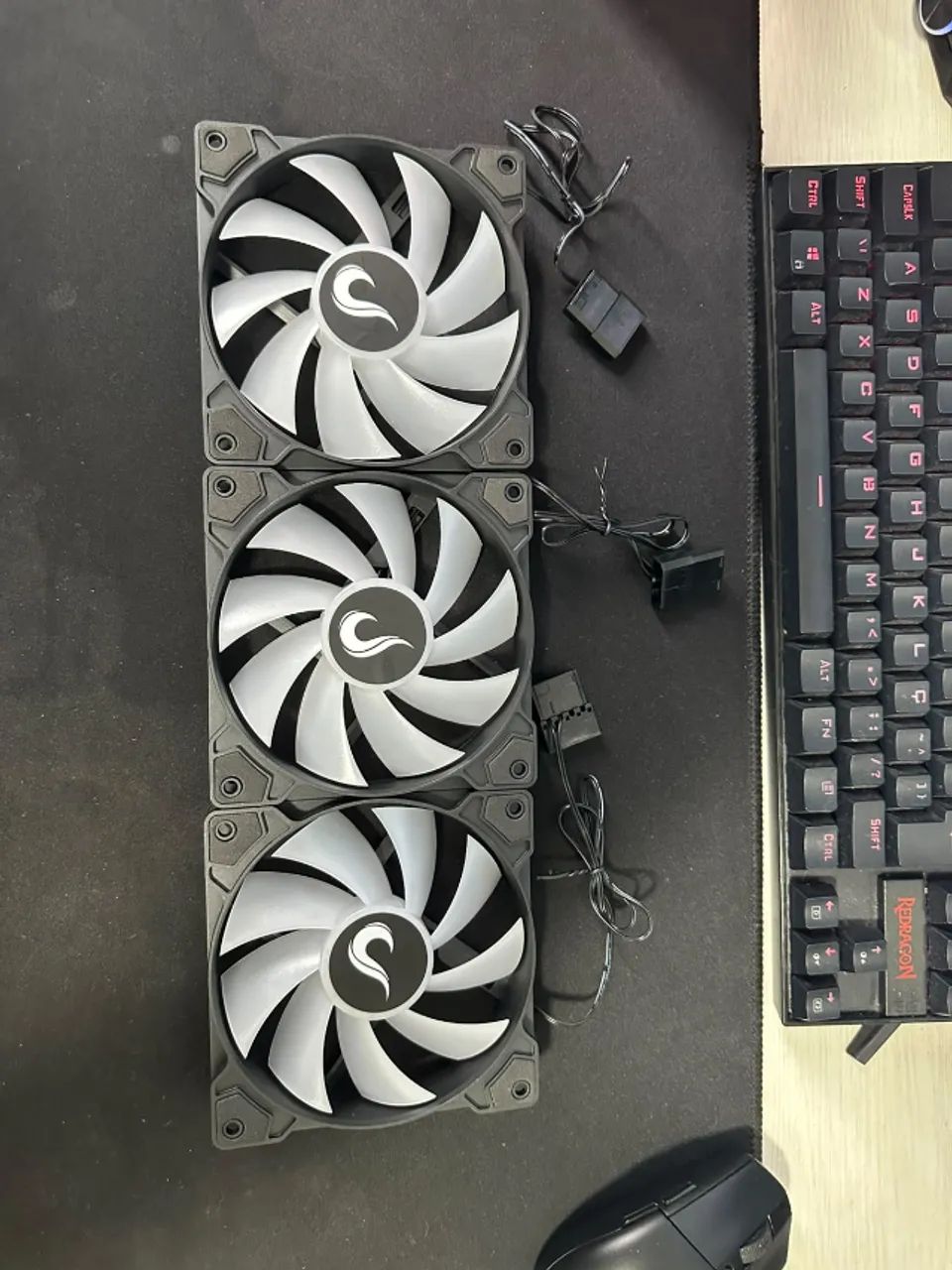 Kit Fan Rise Mode Led Black Rainbow - Foto 3