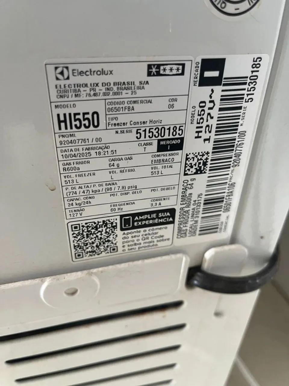 Freezer Horizontal Eletrolux 513L - Foto 4