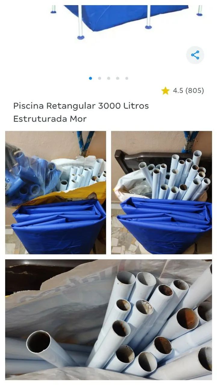 Piscina Mor Estruturada de 3000 Litros