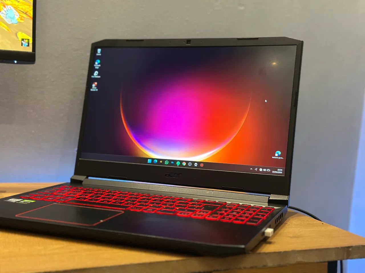 Notebook Acer Nitro 5 (AN515-55) - Alto desempenho p/ trabalho e edição - Foto 5