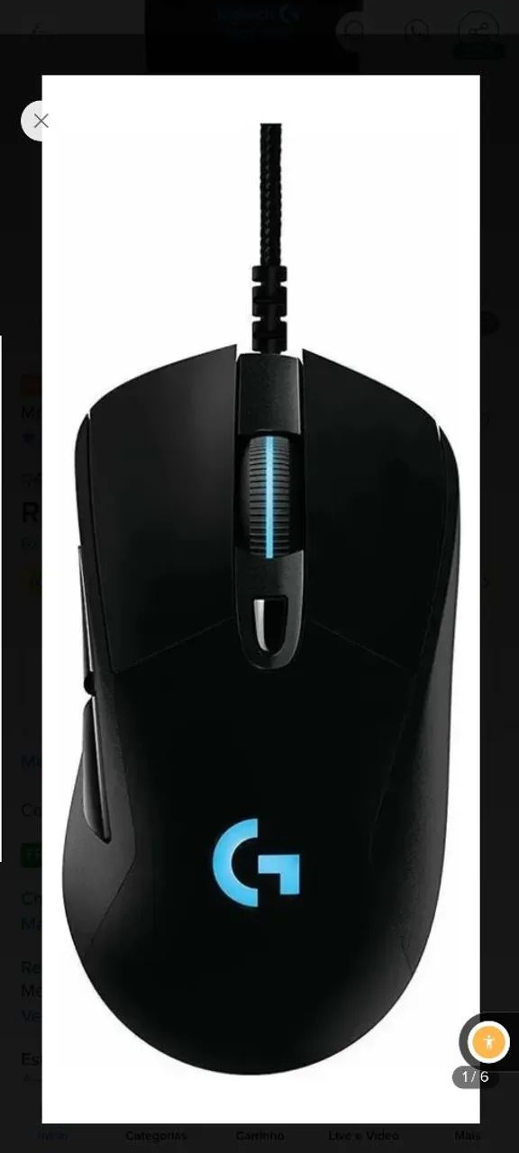 VENDO MOUSE LOGITECH G403 COM FIO
