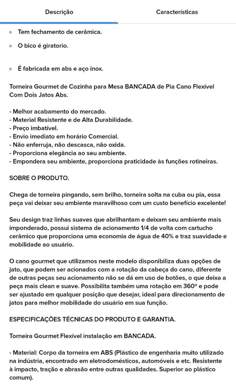 Torneira Gourmet Bancada - Foto 3
