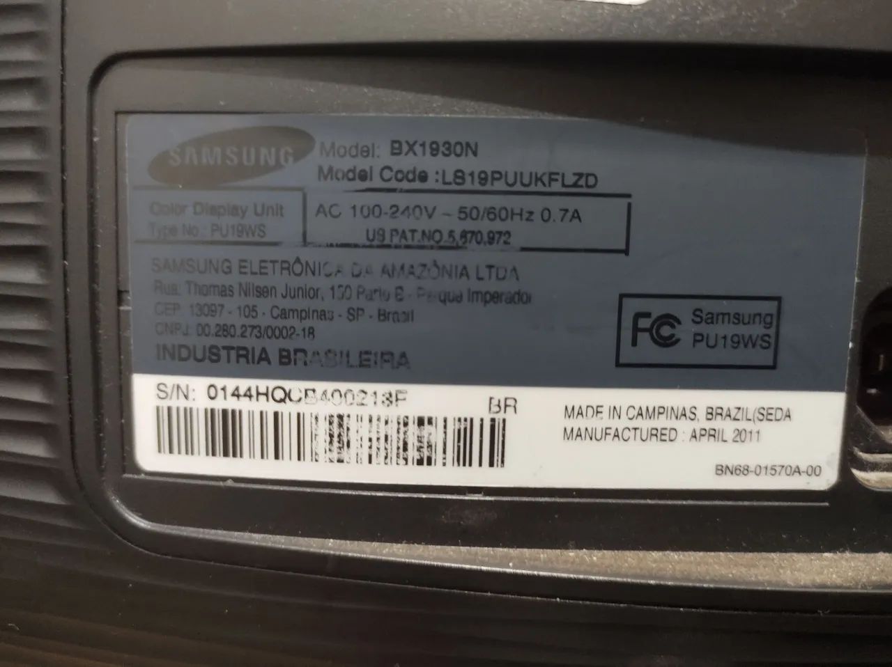 Monitor Samsung SyncMaster BX1930 18,5 polegadas - Foto 5
