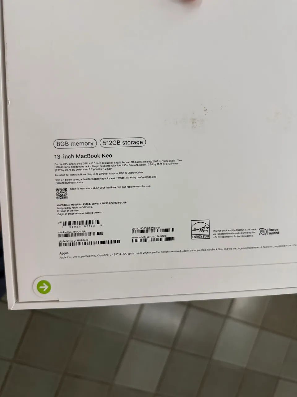 MacBook Neo - 512GB 2026 