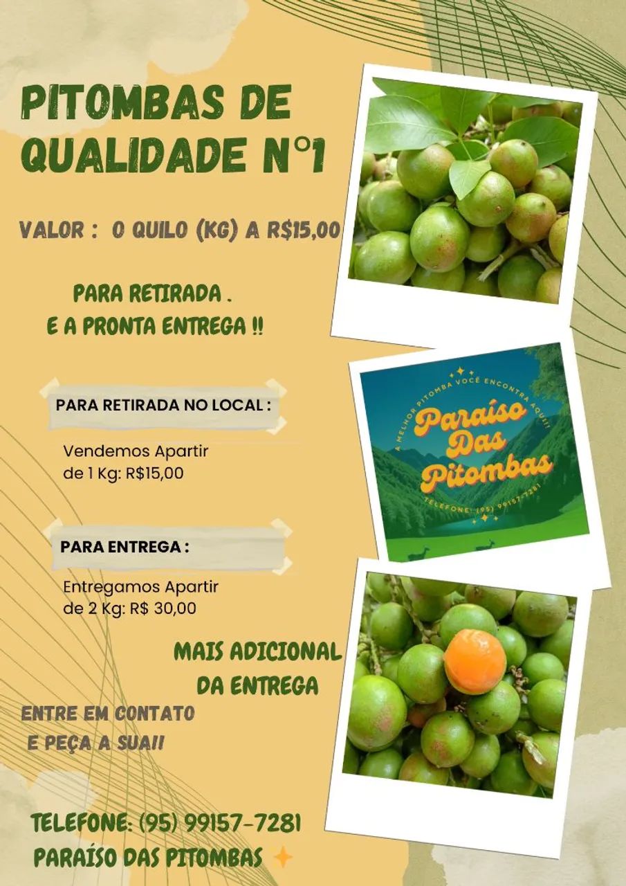 Pitombas docinhas