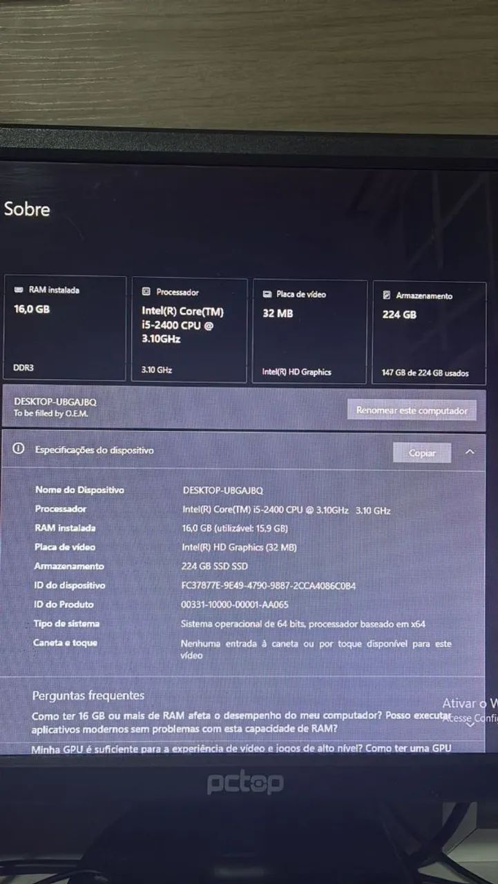 Vende computador Gaime não parcelo  - Foto 3