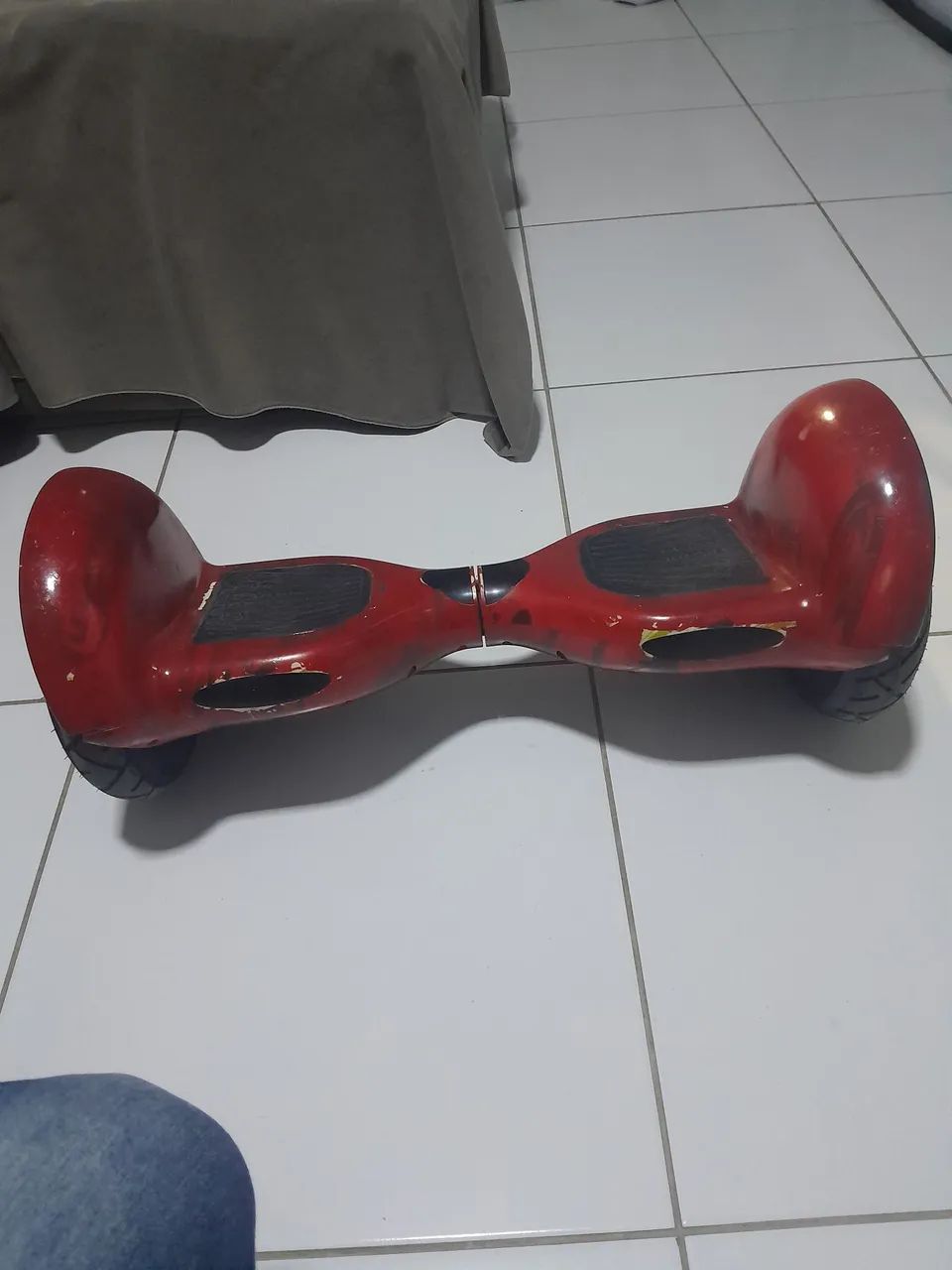 Hoverboard squete eletrico de 10 polegadas funcionando normalmente é só subir e andar. - Foto 4
