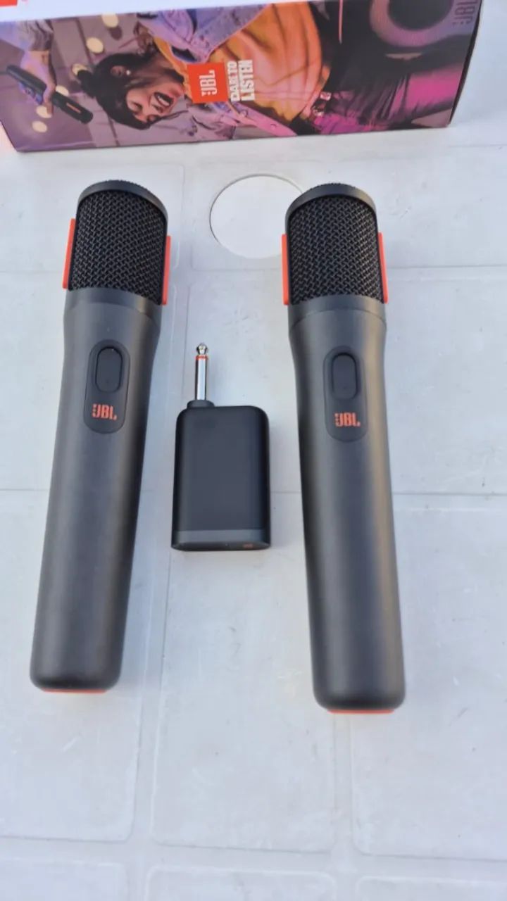 caixa jbl 720 e microfones jbl - Foto 5