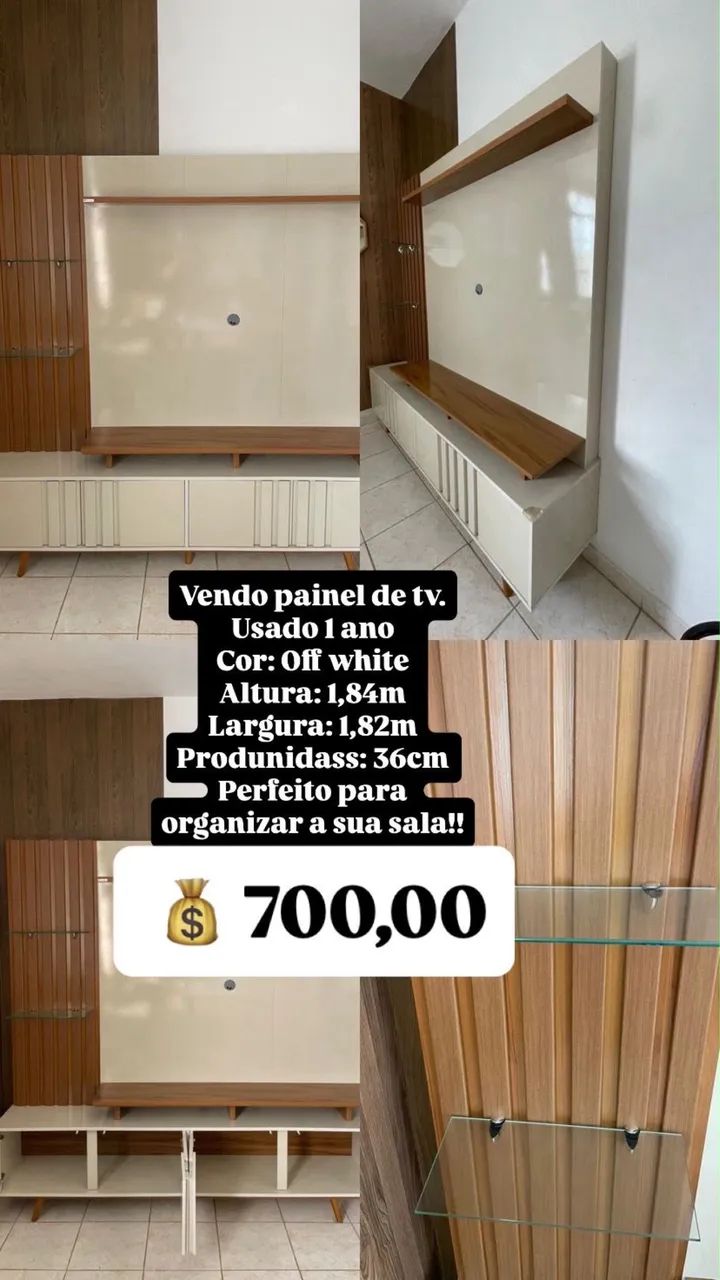 Vendo painel de tv com vidro. 700,00 - Foto 5