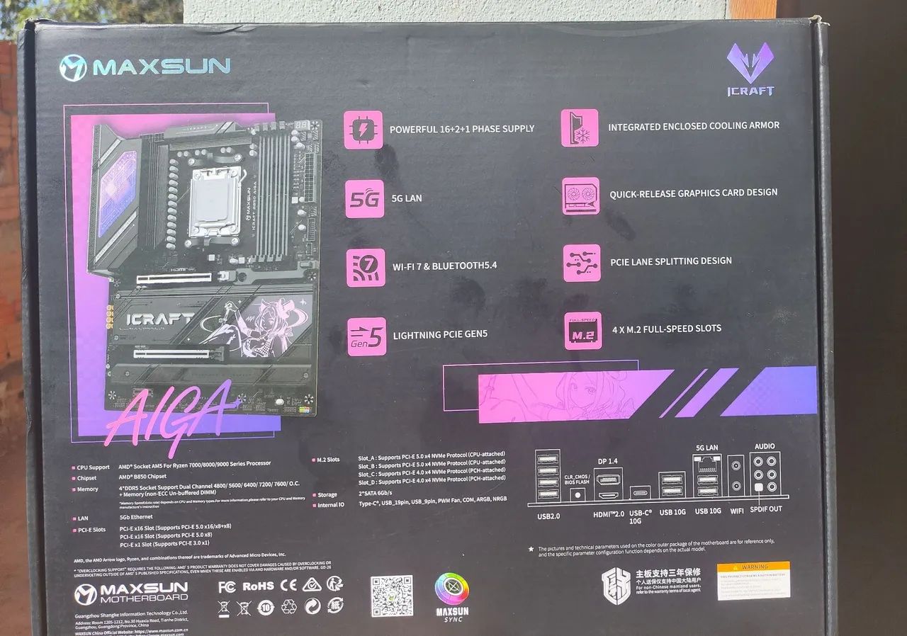 Placa-mãe Maxsun iCraft B850 AIGA - Foto 2