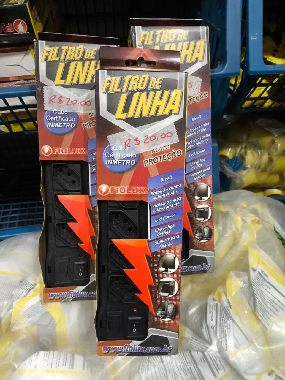Filtro de Linha 6 Tomadas Bivolt 