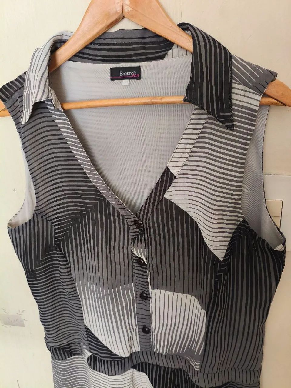 BARREDS VESTIDO TAM M cinza - Foto 3