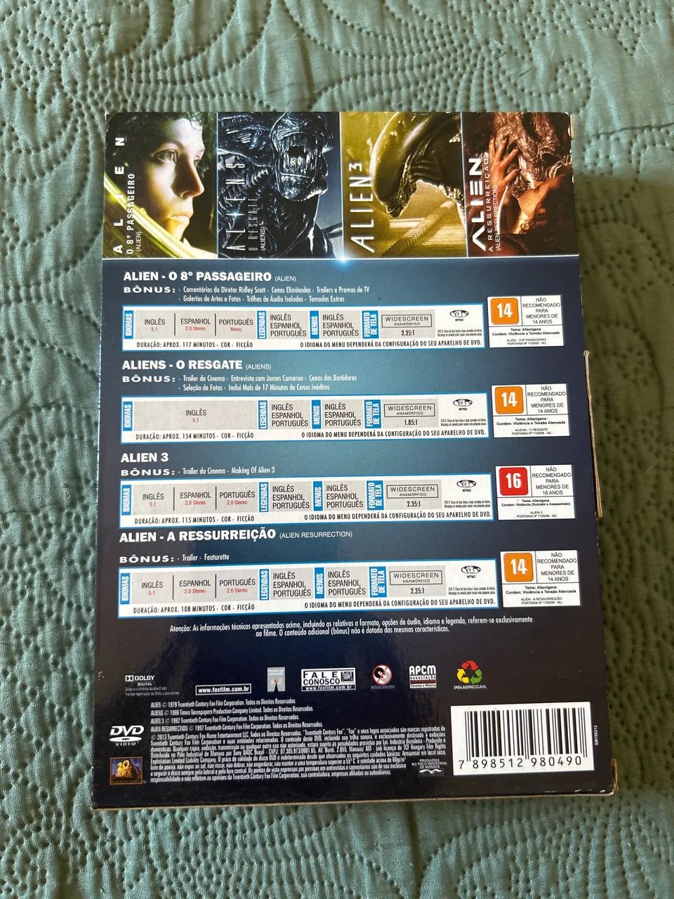 Box dvd Alien Quadrilogia  - Foto 2