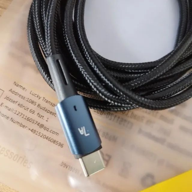 Cabo Essager A7 USB para Tipo C Alta Velocidade 2m - Foto 3
