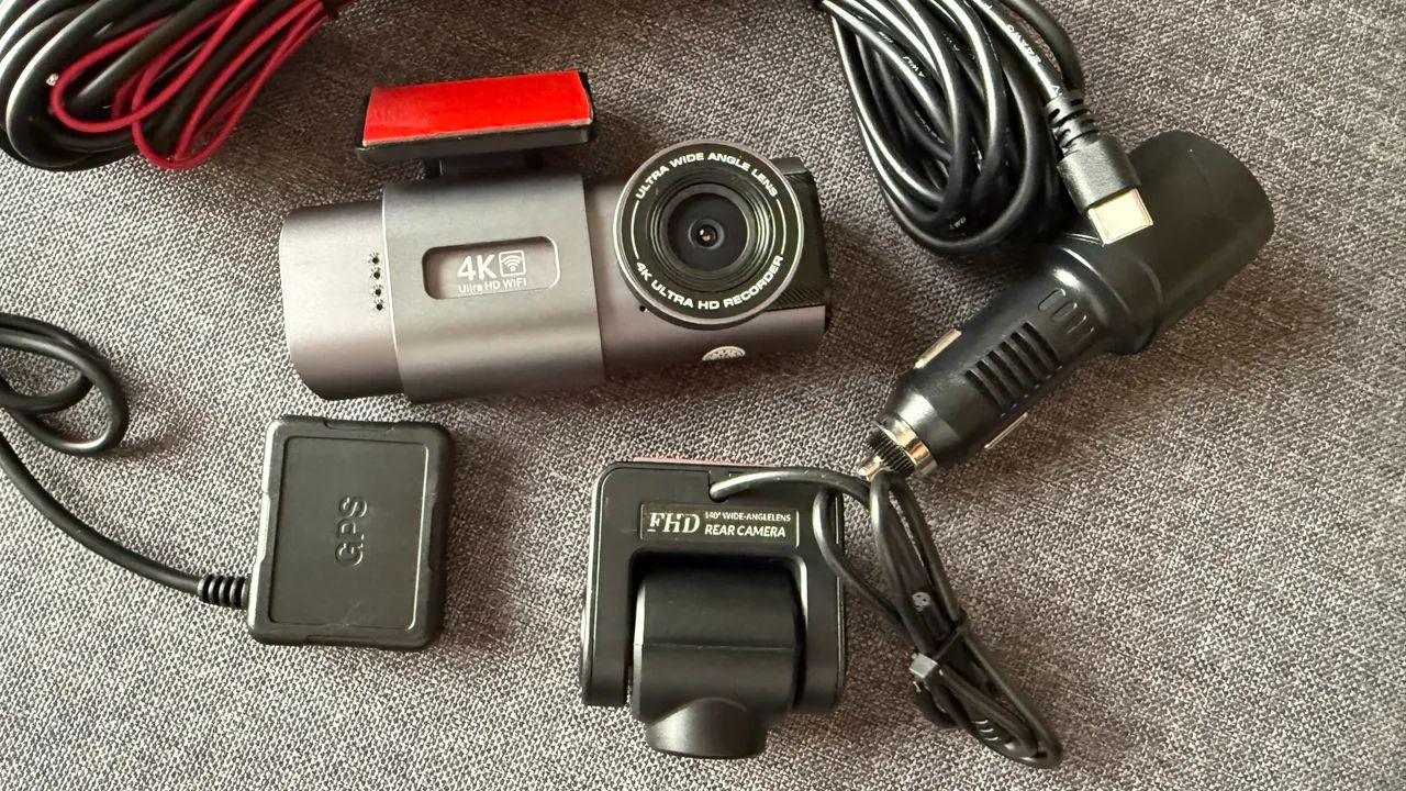 Dashcam 4K + GPS + microSD 64Gb - 2 câmeras  - Foto 3