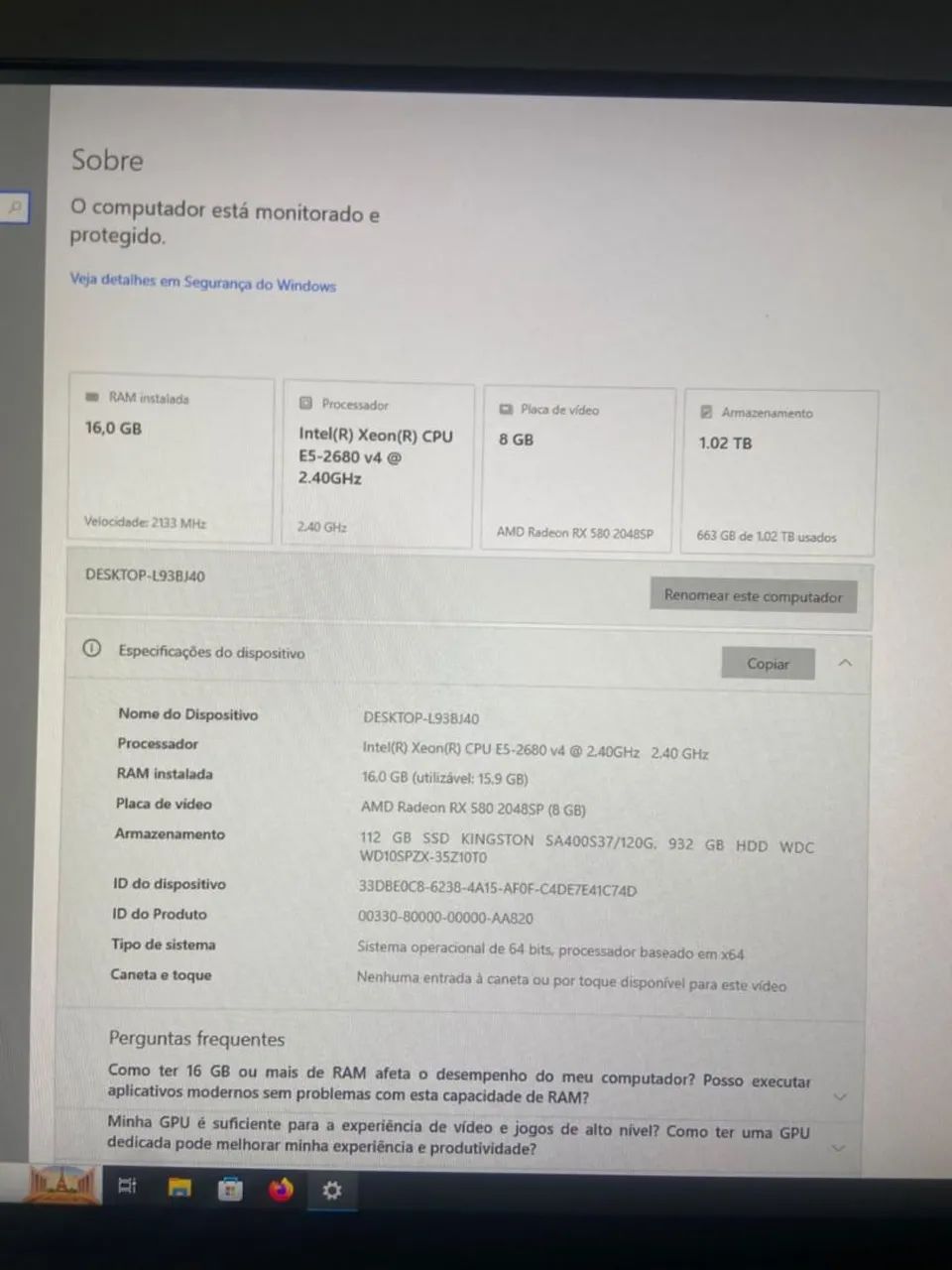 Pc gamer 1TB 16GB DE RAM - Foto 2