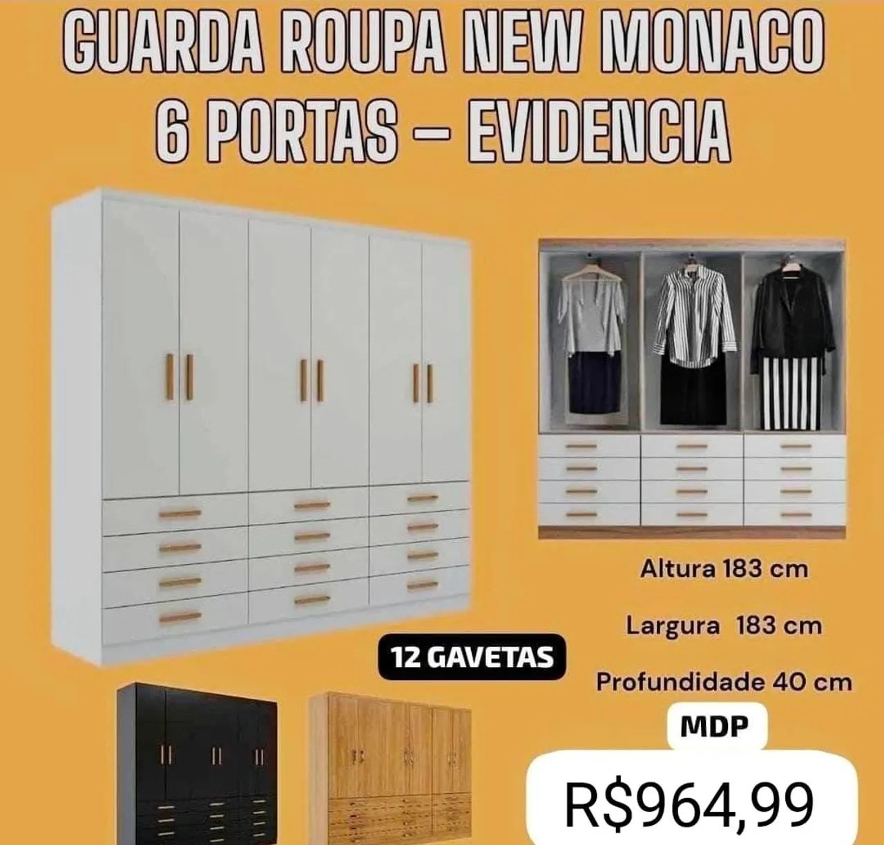 PROMOÇÃO GUARDA ROUPAS  - Foto 5