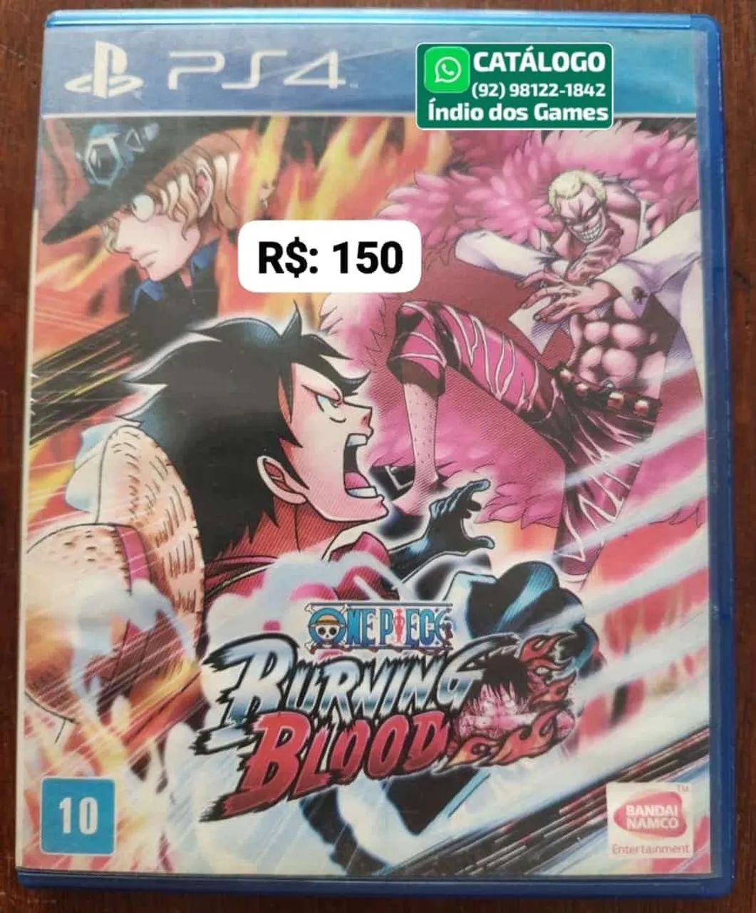 One Piece Burning Blood = R$: 150
