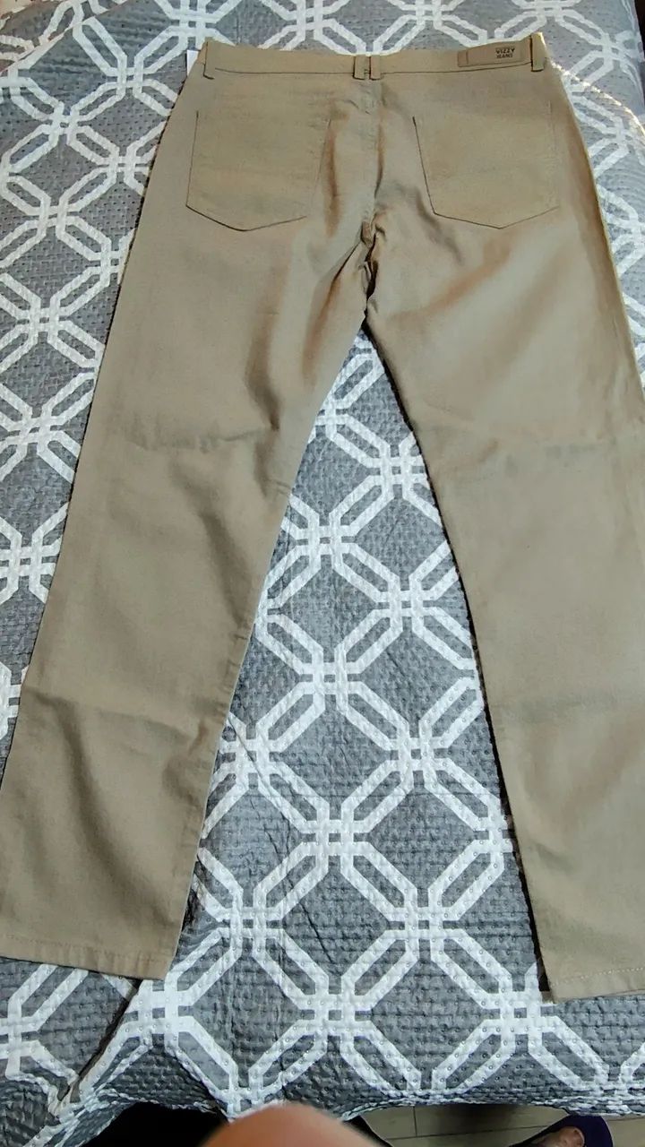 Calça Bege Vizzy Jeans Tamanho 48