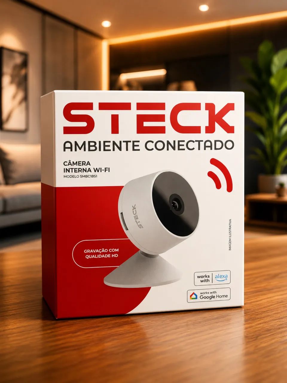 Câmera ambiente conectado steck 