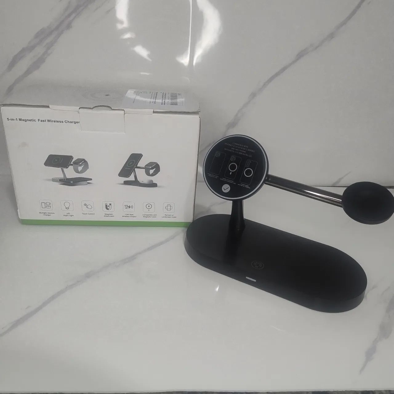 Carregador por indução 3 em 1 compatível Iphone