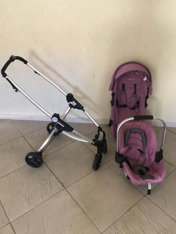 Kit carrinho e bebê conforto Kiddo - Foto 2