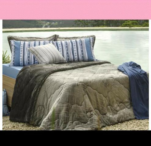 De Fabrica Edredom Casal Plush Flannel Dupla Face