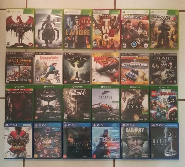 Jogos PS3, PS4, Xbox 360, Xbox One e PC