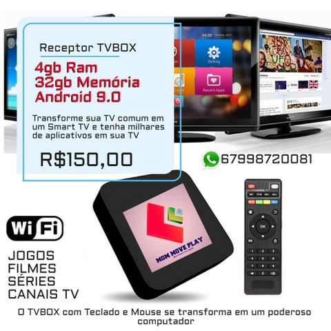 TVBOX, UNICO com 4GB RAM 32GB Memória