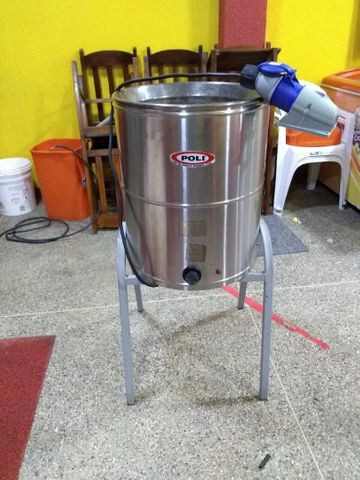 Fritadeira Elétrica POLI SIEMSEM Água e Óleo FC-N 24L Inox - 220V<br><br>