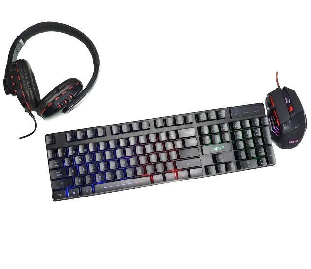 Kit Gamer - Teclado, Mouse e Fone Gamer - Foto 4