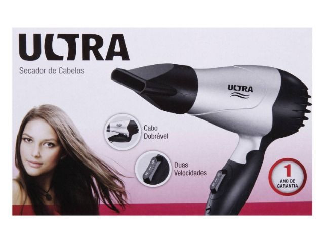 Secador De Cabelo 850w 2 Velocidades Alisador Com função Íon - Foto 6
