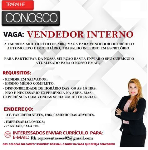 Vagas de emprego