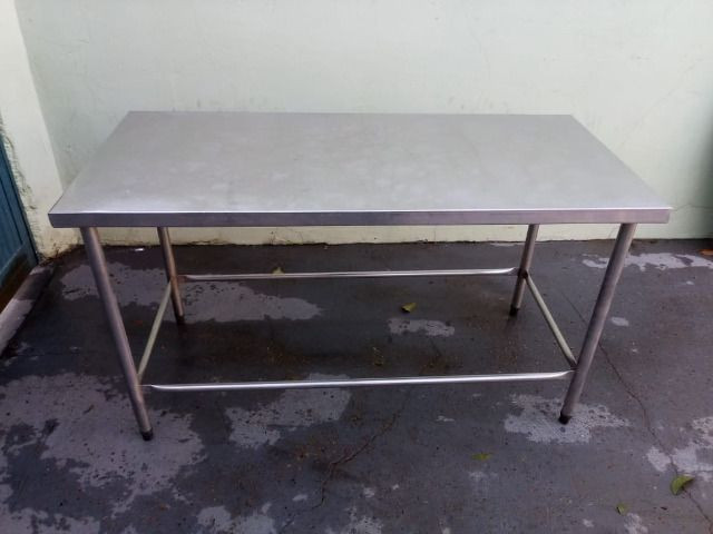 Mesa Bancada Inox Apoio 1,50mts