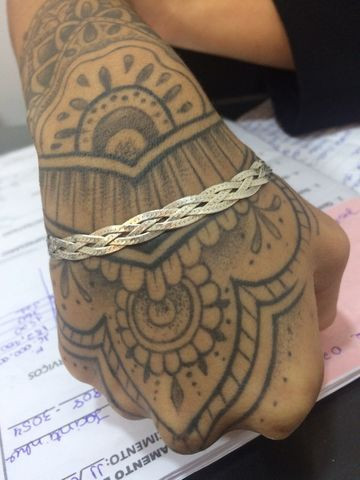 Pulseira trançada de prata. - Foto 2