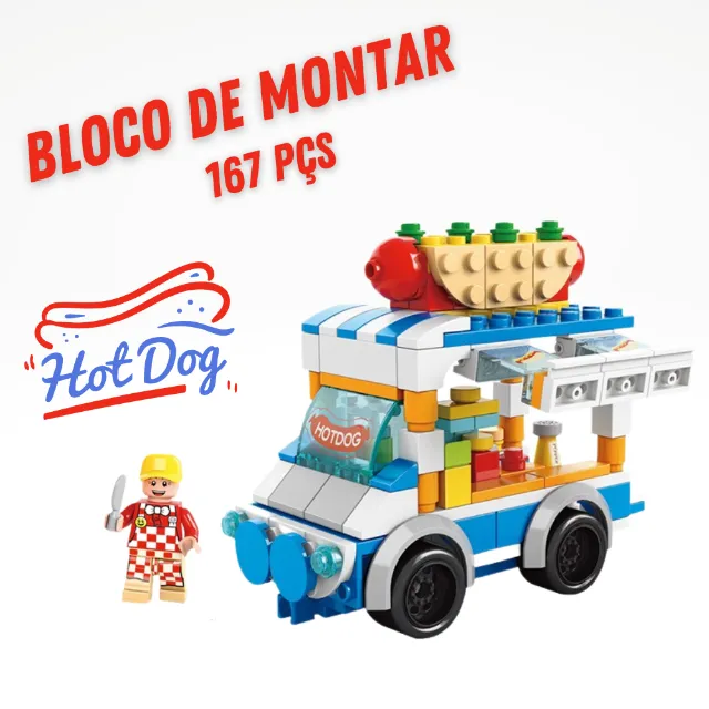 Blocos De Montar 1000 Peças Com Caminhãozinho Reiblocks