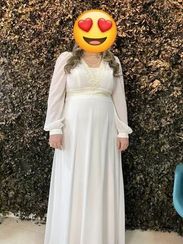 Vestido Noiva Off white GG - veste 48 - Foto 3