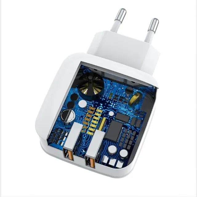 Kit carregador Tomada Dual Usb + cabo Micro Usb V8 Hrebos HS-66V - Foto 4
