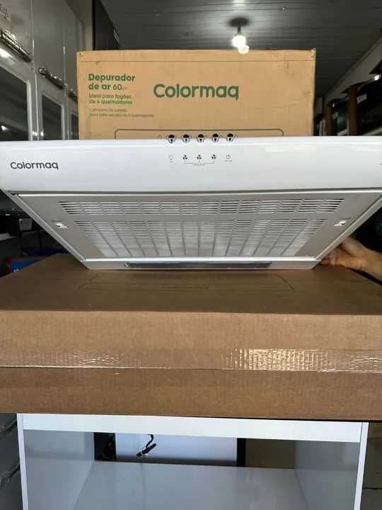 Depurador de ar sugar 60cm Colormaq branco  - Foto 6