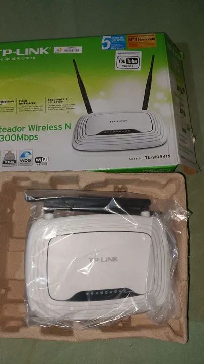 Roteador wireless T P LINK N 300 MPS
