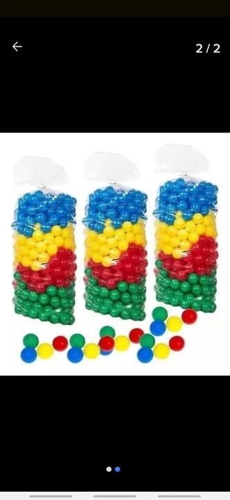 Casinha de bolinhas 1,50x1,50 metros com 1.000 bolinhas coloridas  - Foto 3