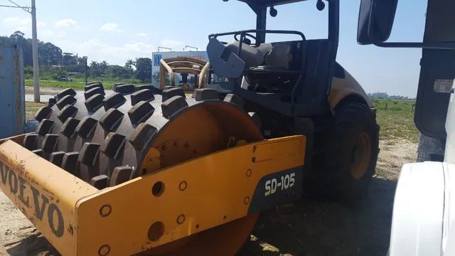 Rolo Compactador Volvo SD105 Pata Pé de carneiro oportunidade investimento  - Foto 3