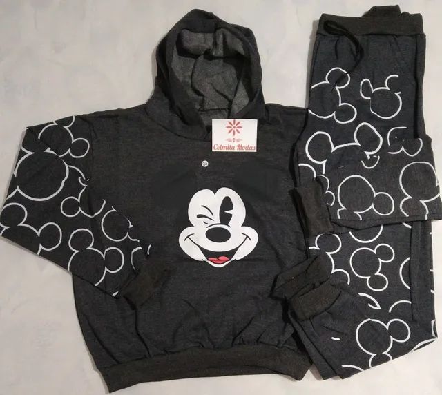 Conjunto de Moletom Flanelado Feminino - Foto 3