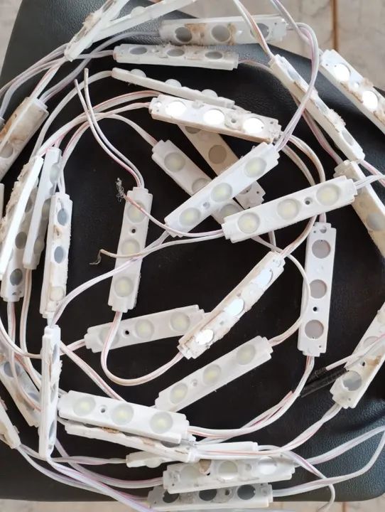 PLACA REDONDA C/ FITA LED /FACHADA DE LOJA /1,20X 1,20 /RETIRADA NO GUARÁ II (BRASÍLIA-DF) - Foto 3