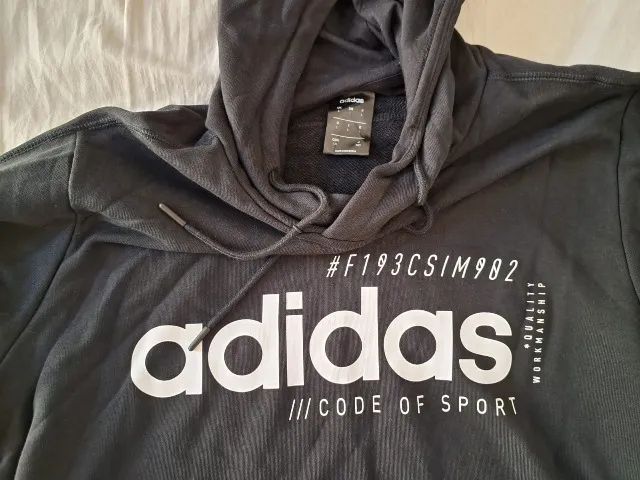 Casaco Adidas brilliant basics, original, novo. Tamanho G. 100% algodao. - Foto 2