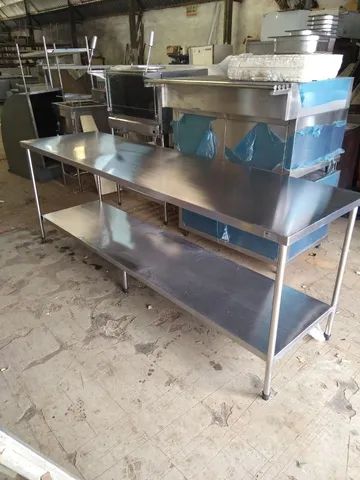 Bancada e mesas em inox (novo, sob encomenda) - Foto 3